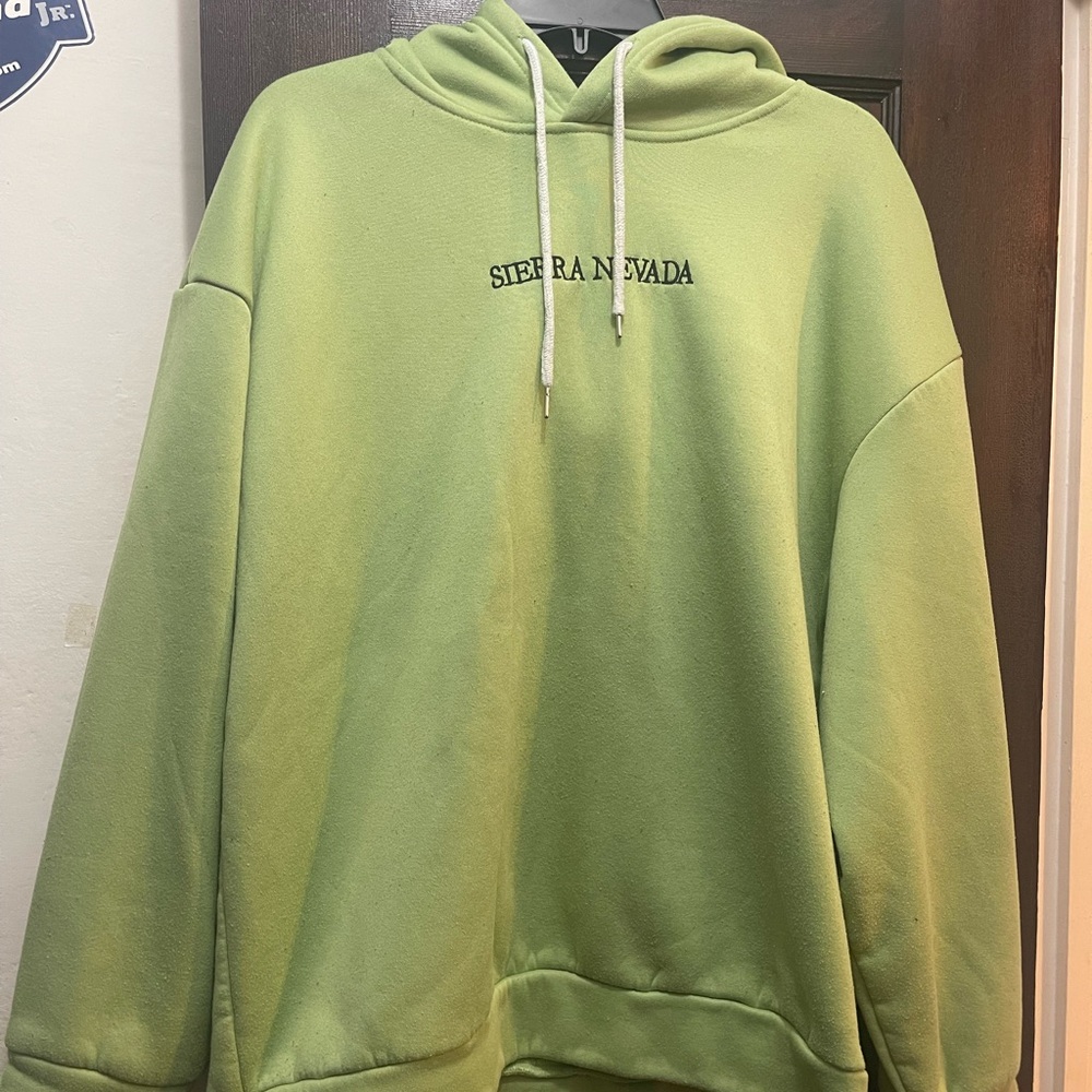 Large green hoodie